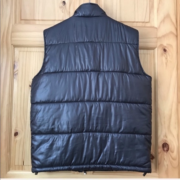 J. Ferrar quilted steel grey puffer vest Men’s size medium - Picture 7 of 8